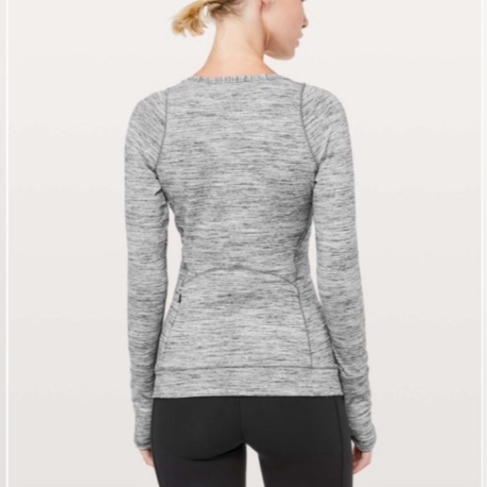 Lululemon Athletica Cypress Kiss long sleeve space dyed top gray size 6
